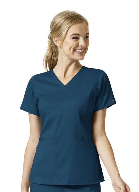 Wonderwink Pro 6319 Women S 4 Pocket V Neck Top Caribbean