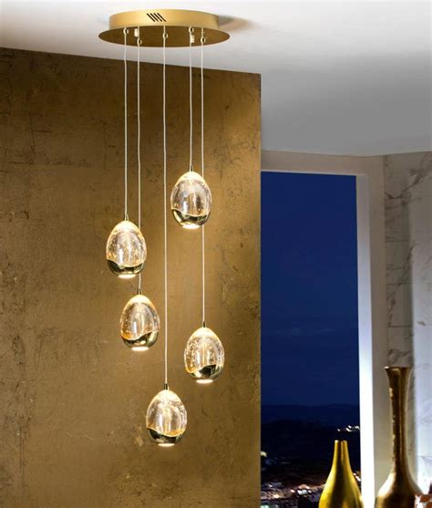 Colgante Luces Led Oro Roc O Dimable La Casa De La L Mpara