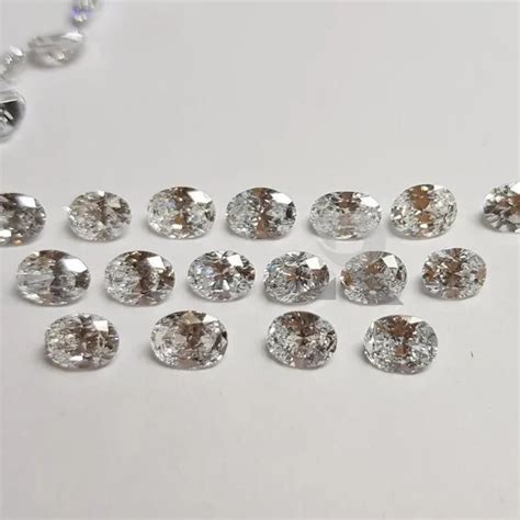 Oval Shape Lab Grown Diamond To Carat D E F Color Loose Vvs