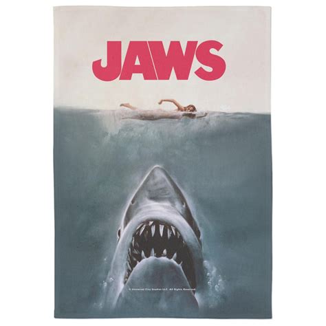 Jaws Poster Tea Towel Homeware Zavvi Uk