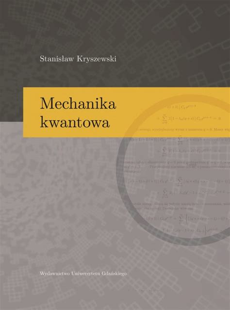 Mechanika Kwantowa Wydawnictwo