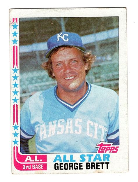 Topps George Brett Kansas City Royals All Star Mlb Baseball