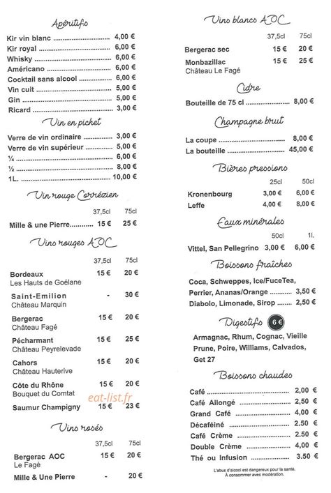 Le Corrèze à Brive La Gaillarde menu et photos