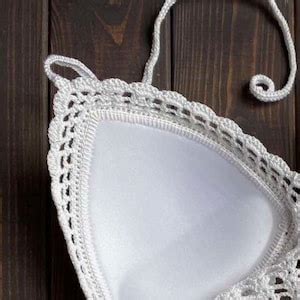Crochet Bikini Crochet Sexy Swimwear Jane Croche Swimsuit Knitted Beach Top Handmade Knitted