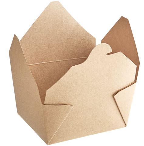 Kraft Folded Paper Take Out Container 1 Green Packaging