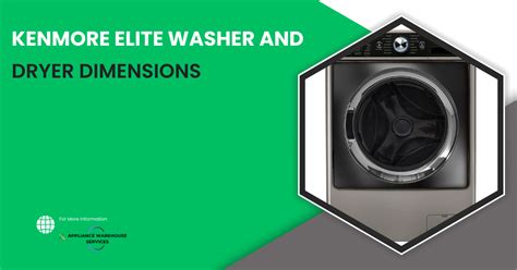 Kenmore Elite Washer And Dryer Dimensions