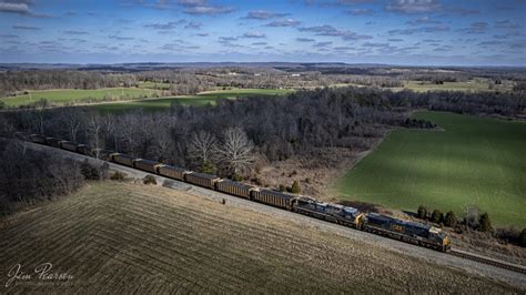 CSX Loaded Coal Train C002 Heads South Towards Kelly Ky Jim Pearson