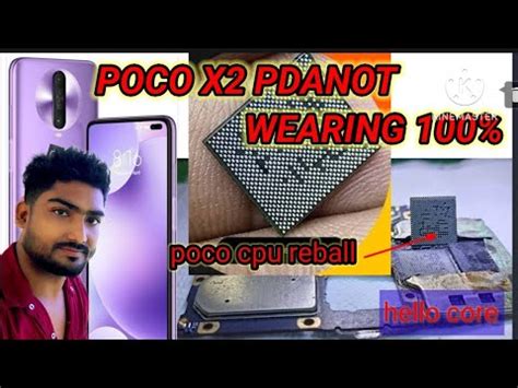 Poco X2 Pda Touch Not Working 100 Fix How To Poco X2 CPU Reball X2