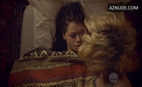 Tatiana Maslany Evelyne Brochu Lesbian Underwear Scene In Orphan