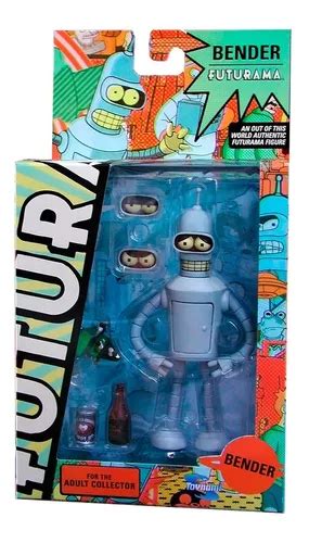 Figura Colección Robot Bender Futurama Toynami Schwarztoyz Cuotas Sin Interés