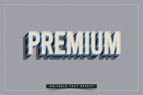 Generador De Efectos De Texto Premium Vintage Vector Premium