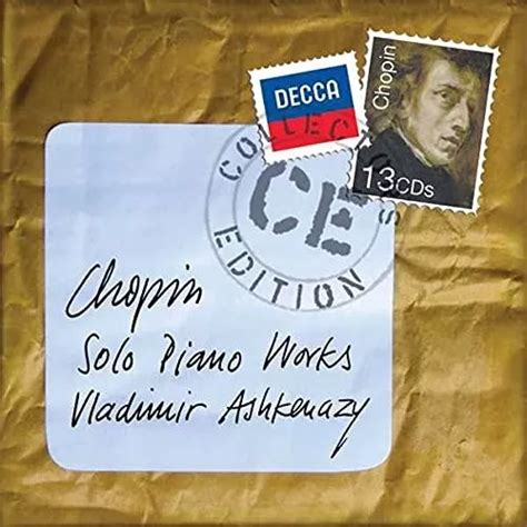 Box Cd Chopin Solo Piano Works Vladimir Ashkenazy Novo