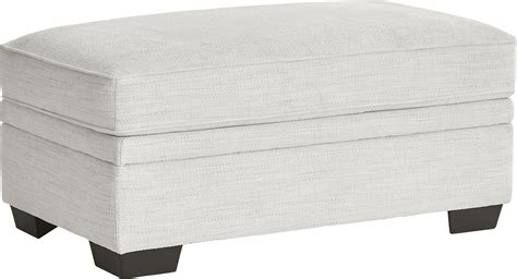 Hutchinson Cream Storage Ottoman