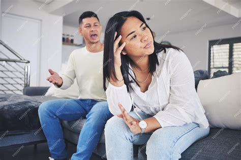 Premium Photo Frustrated Couple Headache And Argument In Divorce