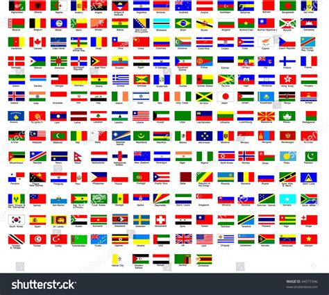 Flags All Countries World Stock Vector Royalty Free