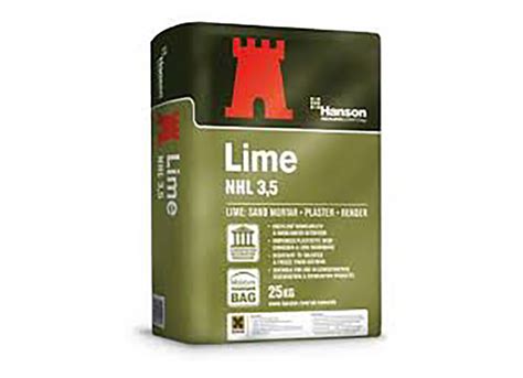 Hanson Natural Hydraulic Lime NHL 3 5 White 25kg Bag