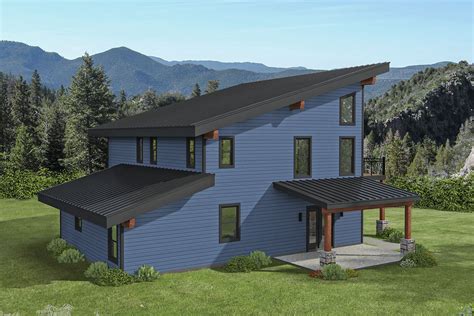 Expanded 3 Bed Modern Mountain Home With Loft 68957VR Architectural