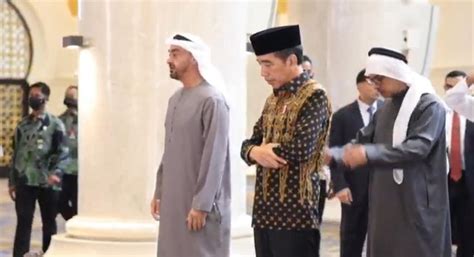 Presiden Jokowi Bersama Presiden Uea Hadir Resmikan Masjid Raya