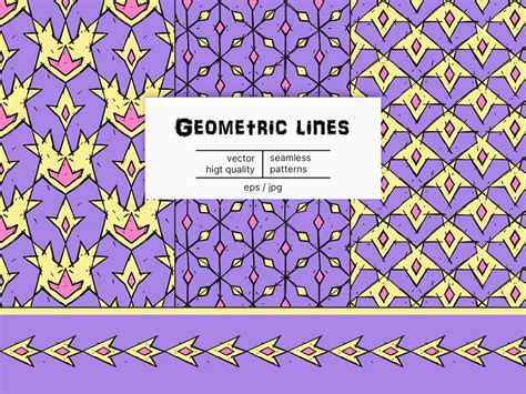 Geometric lines. Patterns design :: Behance