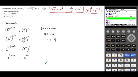 Exponentieel Verband Opg 73 YouTube