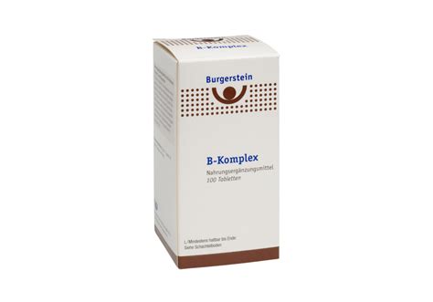 Burgerstein B Komplex Tabletten Apotheke Zur Universit T Wien