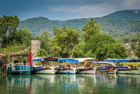 Dalyan River Delta Dramatic Weather Turkey Rocks Reflecting In The