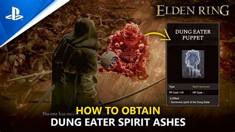 ELDEN RING How To Obtain Dung Eater Spirit Ashes Obtain Dung Eater