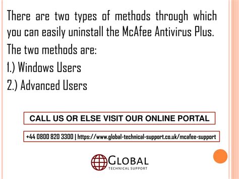 Ppt How To Uninstall Mcafee Antivirus Plus Powerpoint Presentation