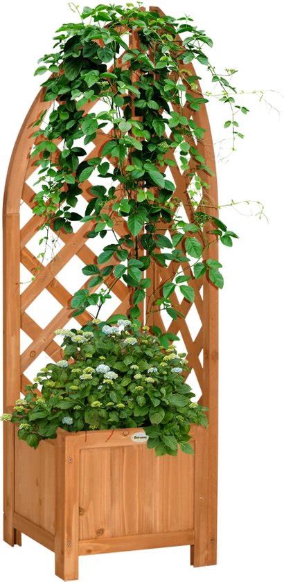 LBB Plantenbak Met Klimrek Bloembak Met Trellis Buiten Hout