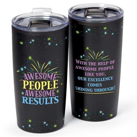 Awesome People Awesome Results Teton Stainless Steel Tumbler 20 Oz