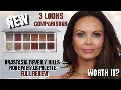 ANASTASIA BEVERLY HILLS ROSE METALS PALETTE REVIEW 3 LOOKS