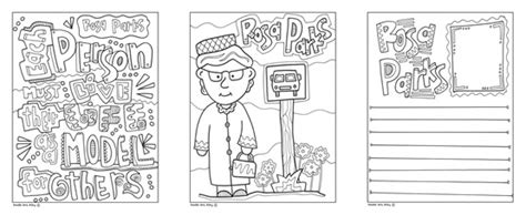 Rosa Parks Coloring Page