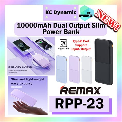 Remax RPP 23 10000mAh Power Bank Lango II Series 2 4A Portable Slim