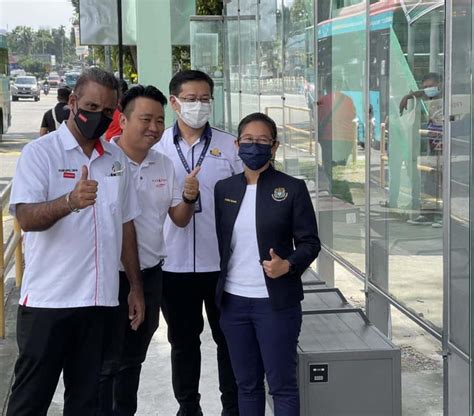 Upgraded Bus Stop Equipped With USB Charging Ports Buletin Mutiara