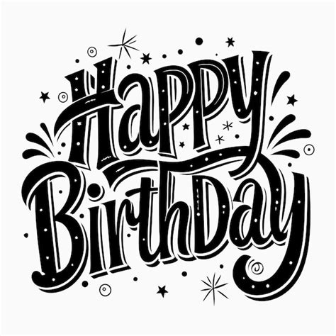 Premium Vector Happy Birthday Text Illustration