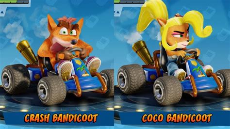 Crash Nitro Kart Characters