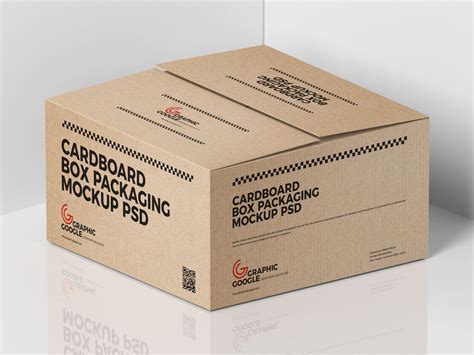 Free Cardboard Cargo Box Mockup Design For Packaging - Mockup Planet