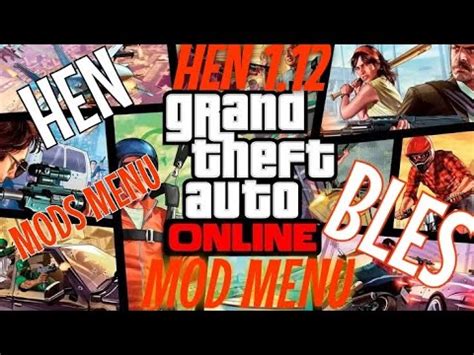 Mod Menu PS3 GTA 5 Online 1 12 Hen Bles SPRX 2023 PS3 Desbloqueado