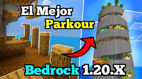 🟢 El Mejor Mapa De Parkour Para Minecraft Pe 120x Parkour Spiral Map En Bedrock 120 Youtube