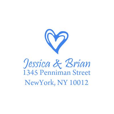 Wedding Monogram Address Stamps Ship In One Business Day