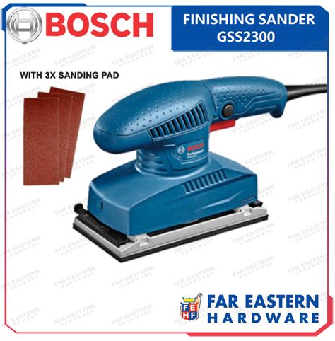 BOSCH GSS 2300 Finishing Palm Sander RBPTCD Lazada PH