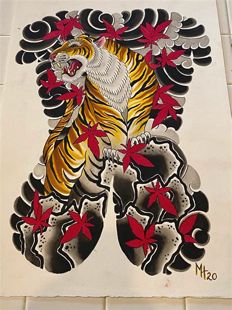 Japanese Tattoo Meanings Tiger Tora — Red Crowned Irezumi