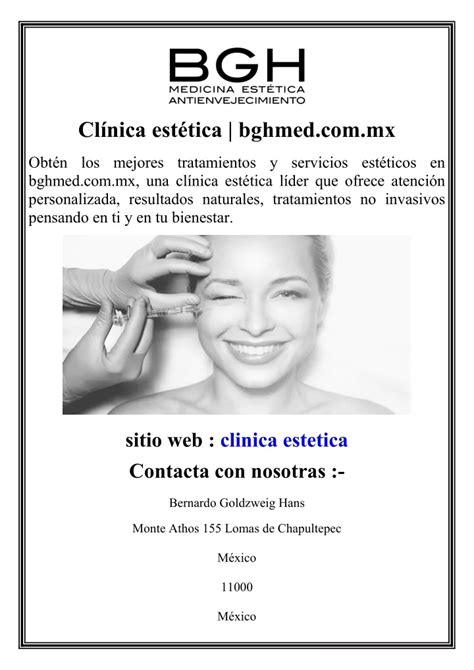 PPT Clínica estética bghmed mx PowerPoint Presentation free