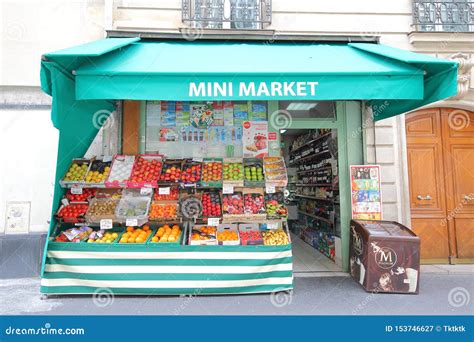 Mini Grocery Shop Paris France Editorial Photography - Image of shop, market: 153746627