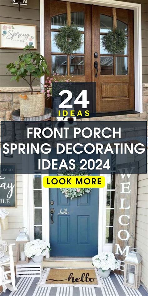 Small Space Big Impact Front Porch Spring Decorating Ideas 2024 With