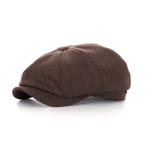 Wigens Newsboy Classic Cap Schurwolle Braun H Te Und M Tzen