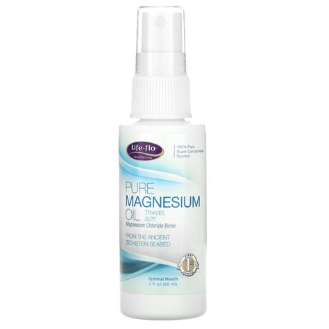 Life Flo Pure Magnesium Oil Travel Size 2 Fl Oz 59 Ml IHerb