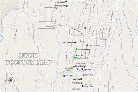 Ubud Map | Bali Travel Guides