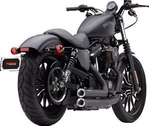 COBRA SPEEDSTER BLACK EXHAUST HARLEY SPORTSTER 883 883C 883L LOW 883N ...