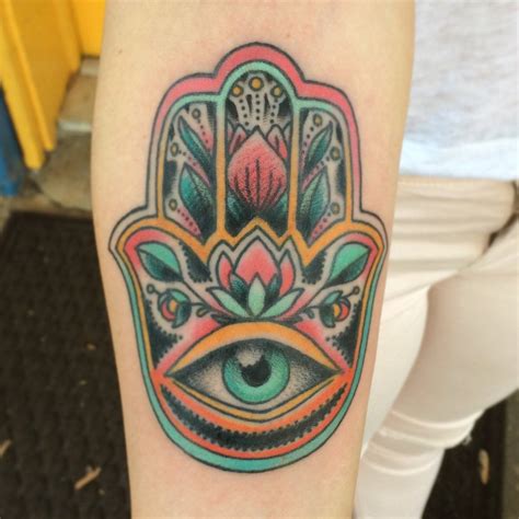 Hamsa Tattoo On Forearm Jenn Small 510 Expert Tattoo Charlotte Nc